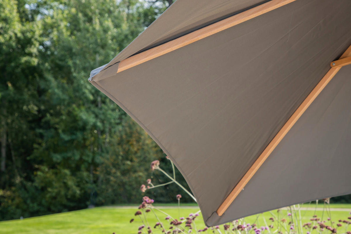 SONNENSCHIRM 250 cm  - Grau, KONVENTIONELL (250/232cm) - Gardenson