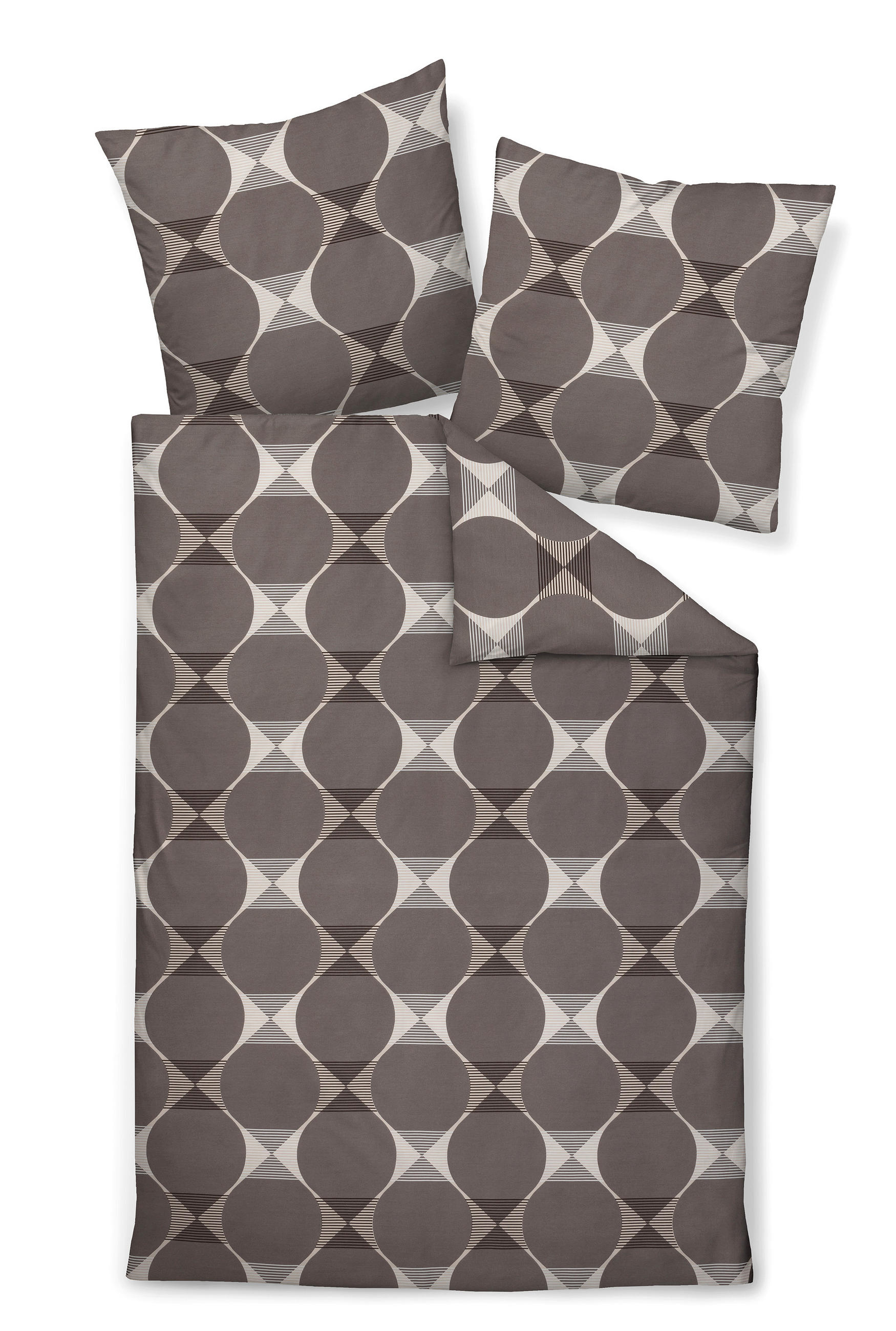 ÁGYNEMŰHUZAT-GARNITÚRA 140/200 cm  - taupe, Basics, textil (140/200cm)