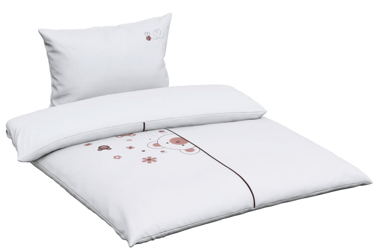 POSTELJINA ZA BEBE  100/135 cm    Honey  - bijela/bež, Basics, tekstil (100/135cm) - Patinio
