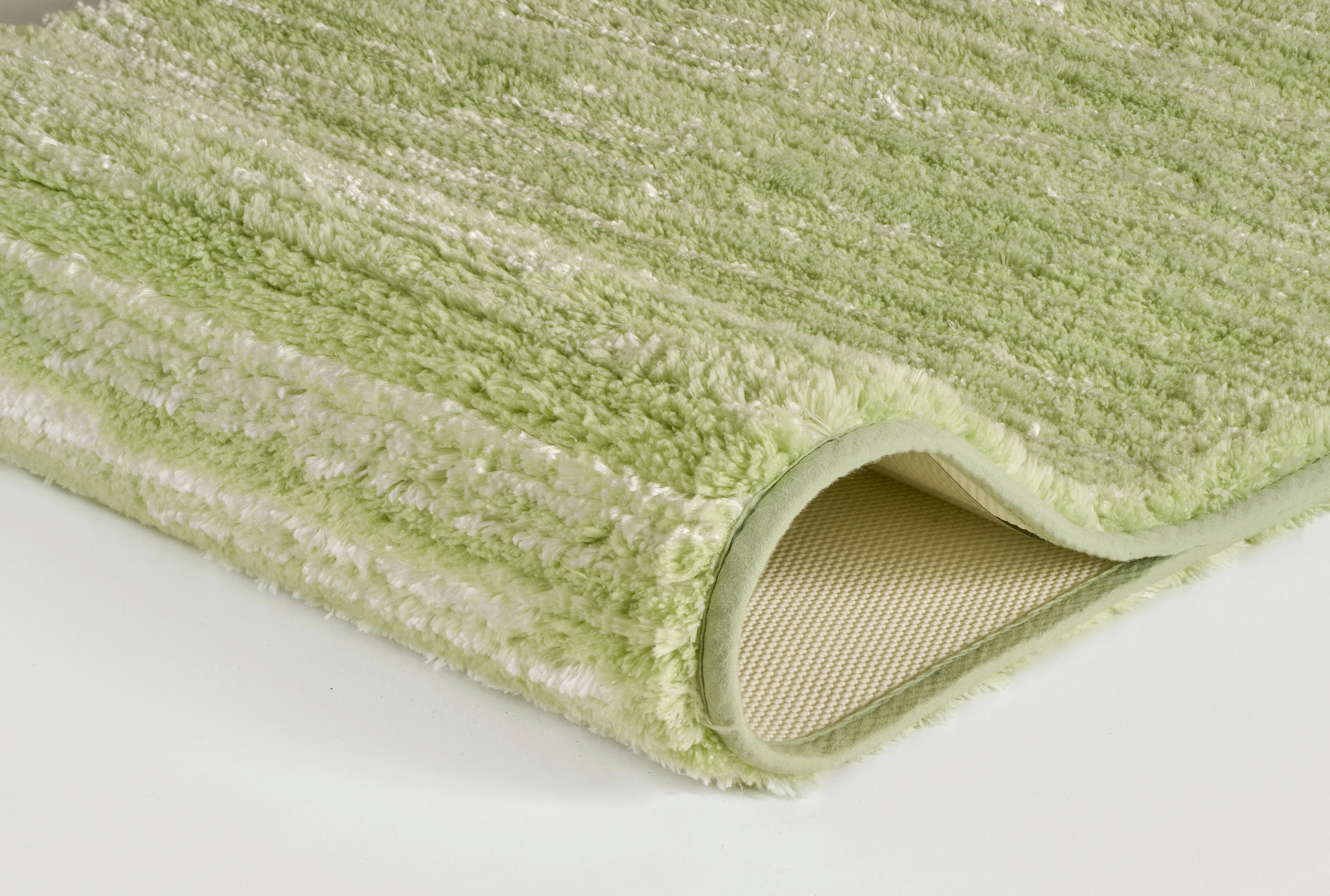 COVOR DE BAIE  55/65 cm  verde, verde deschis   - verde deschis/verde, Basics, plastic/textil (55/65cm) - Kleine Wolke