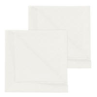 SERVIETTE 2ER SET 50/50 cm   - Weiß, Basics, Textil (50/50cm) - Curt Bauer
