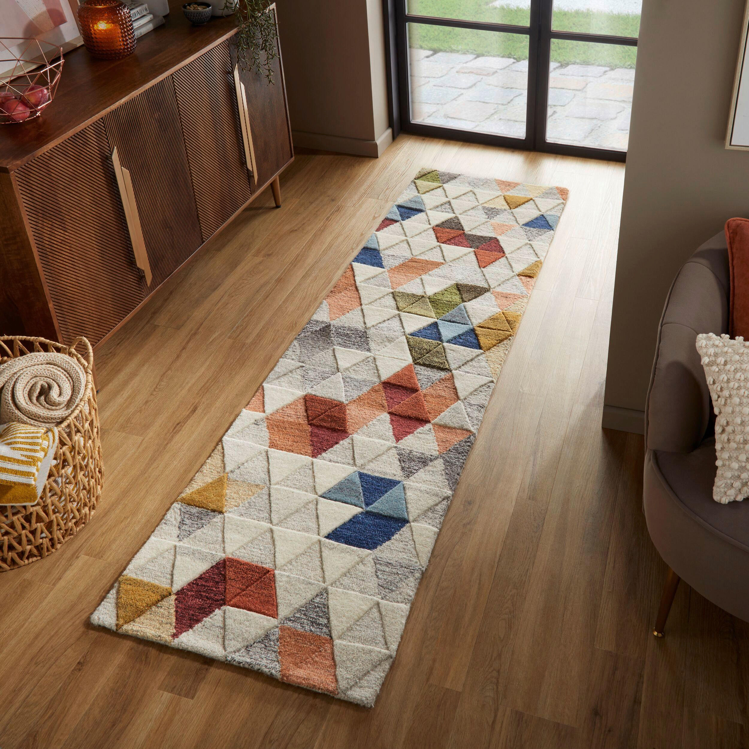 WOLLTEPPICH 230/60 cm Multicolor, Naturfarben  - Multicolor/Naturfarben, Basics, Textil (230/60cm) - Xora