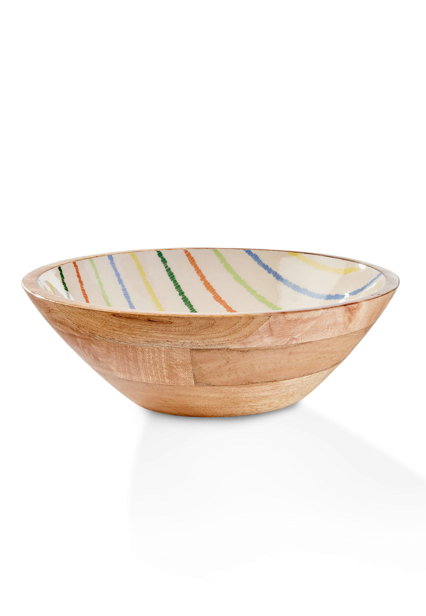 SCHALE SINGITA   - Multicolor/Naturfarben, Basics, Holz (30/11cm) - FYNCH-HATTON