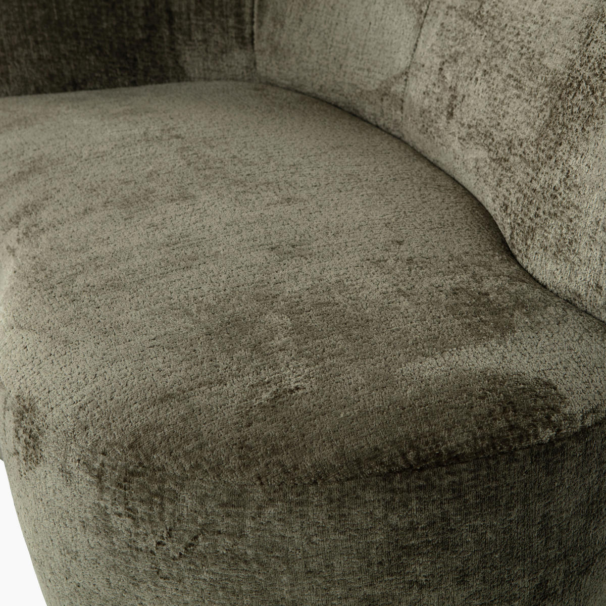 RÉCAMIERE in Samt Dunkelgrün  - Dunkelgrün/Schwarz, Design, Kunststoff/Textil (112/73/80cm) - Livetastic