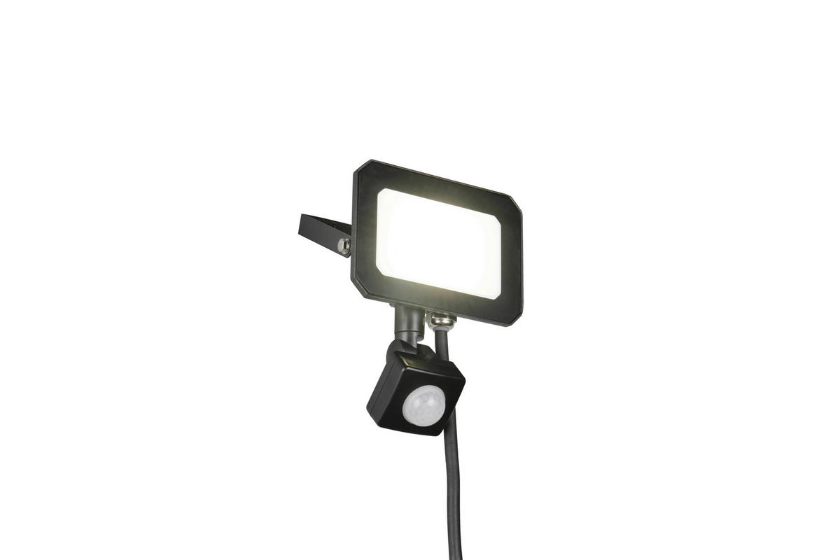 AUSSENWANDLEUCHTE - Weiss/Schwarz, Design, Glas/Metall (14/12/11cm)