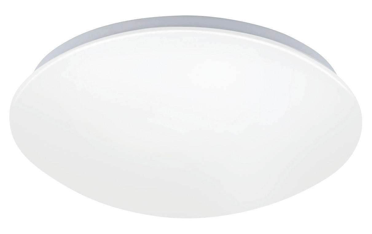 LED STROPNÁ LAMPA, 30/9 cm  - biela, Basics, kov/plast (30/9cm)