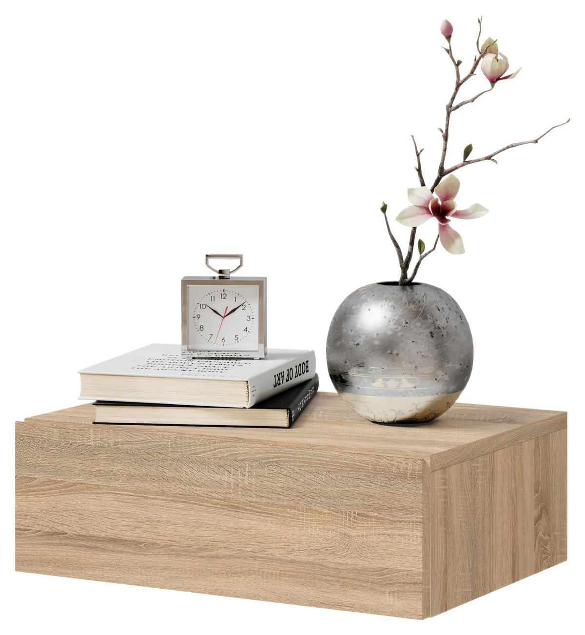 NACHTKÄSTCHEN in Sonoma Eiche  - Eichefarben/Sonoma Eiche, MODERN, Holzwerkstoff (42/14/30cm) - Livetastic
