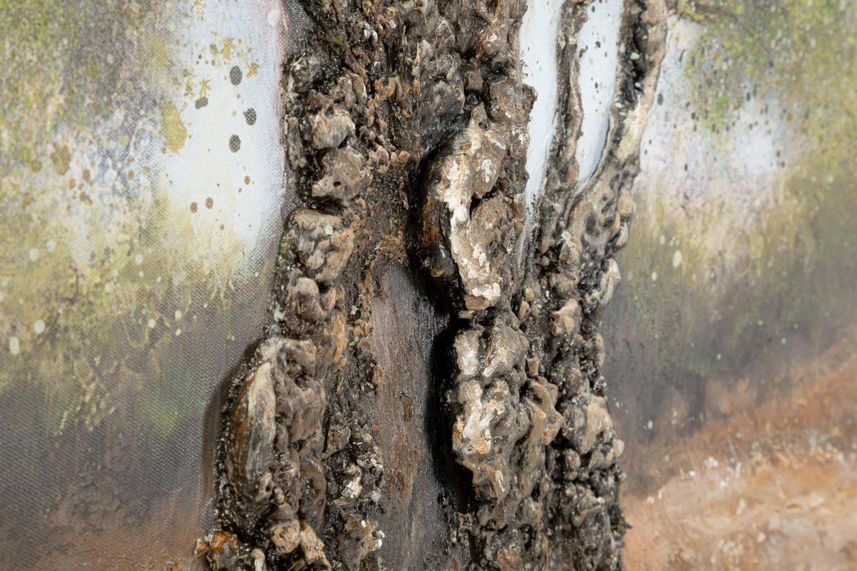 LEINWANDBILD Bäume  - Basics, Holz/Textil (120/80/3.8cm)