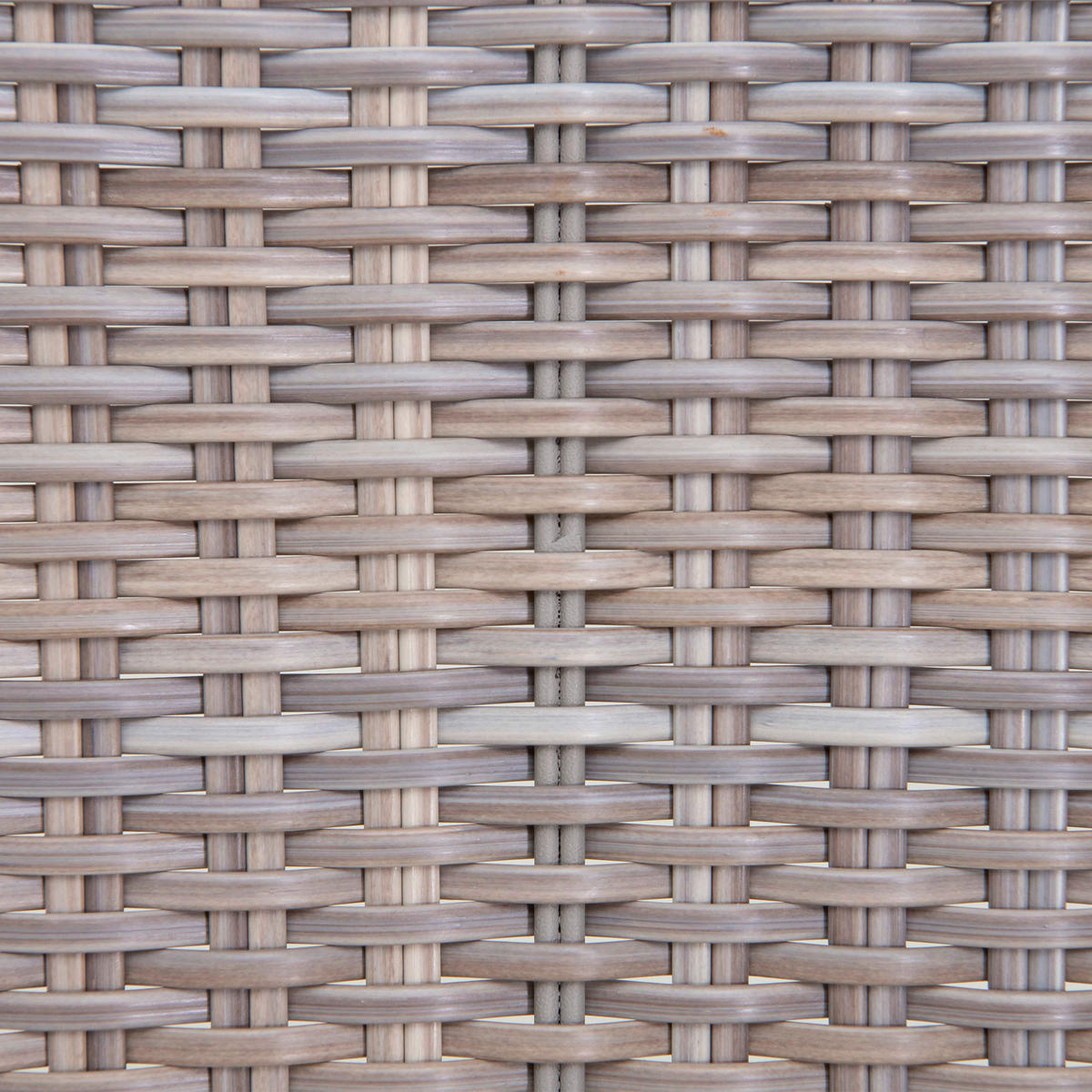 DOPPELLIEGE 142/82/128 cm Rattan  - Naturfarben/Grau, Basics, Holz/Kunststoff (142/82/128cm) - Modante