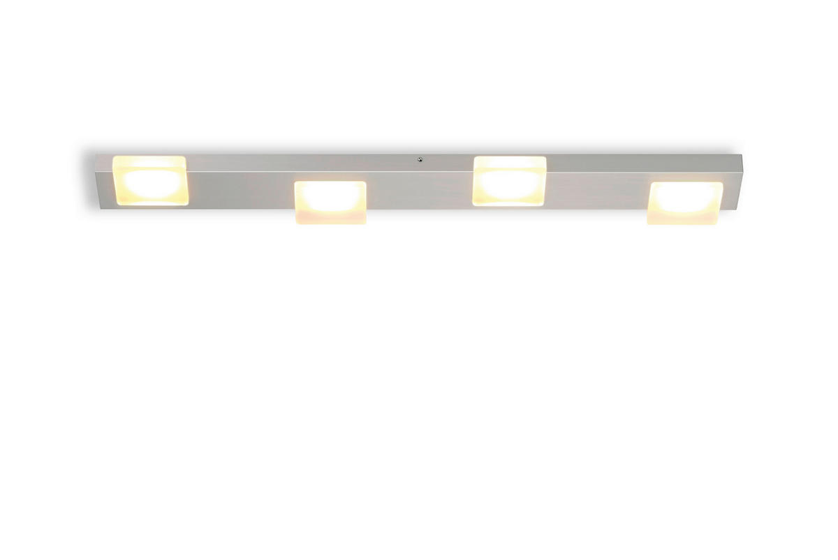 LED-DECKENLEUCHTE 72/12/3 cm   - Grau, Design, Metall (72/12/3cm) - BOPP