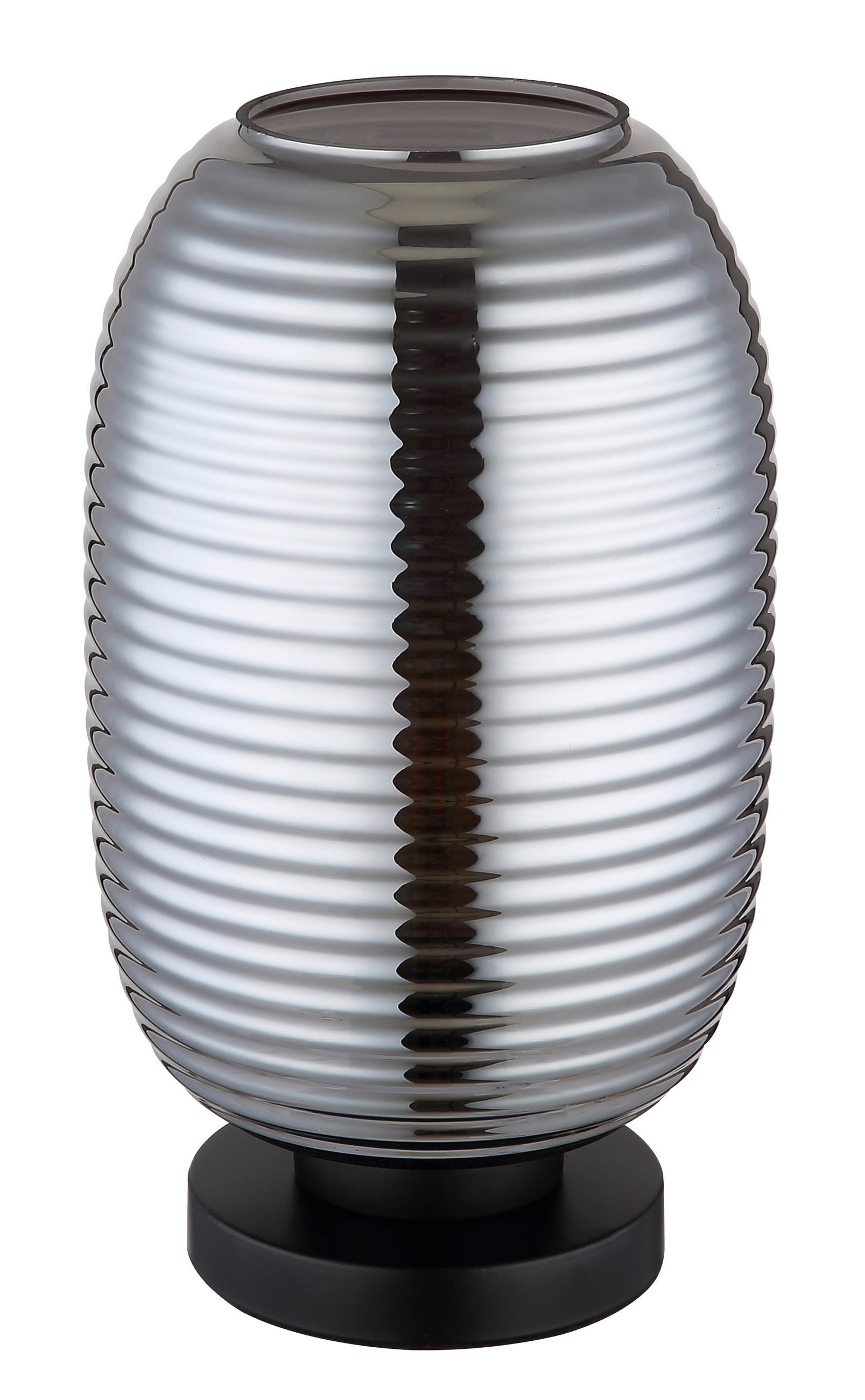 TISCHLEUCHTE - Schwarz/Grau, Basics, Glas/Kunststoff (20/34,5cm) - Globo