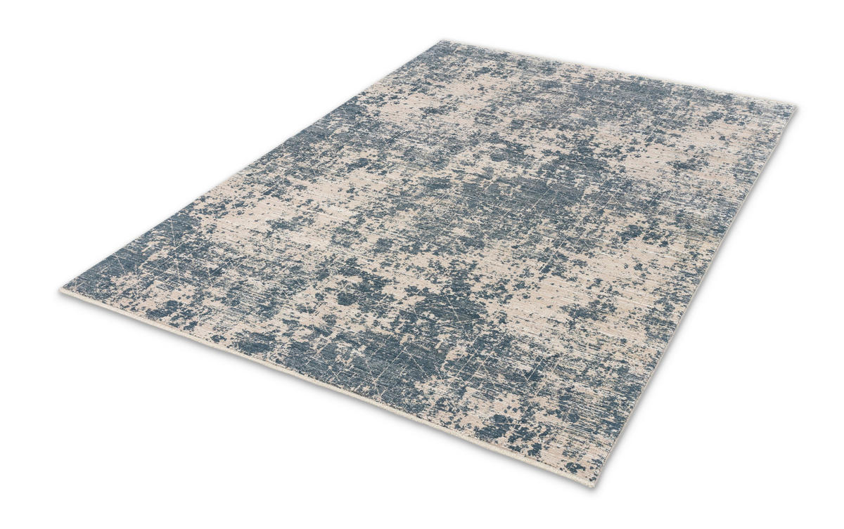WEBTEPPICH 200/290 cm Venosa Blau, Creme rechteckig  - Blau/Creme, KONVENTIONELL, Textil (200/290cm) - Astra