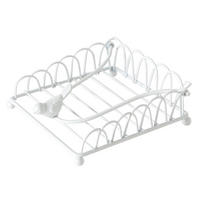 SERVIETTENHALTER    - Weiß, Basics, Metall (12/14/5cm)