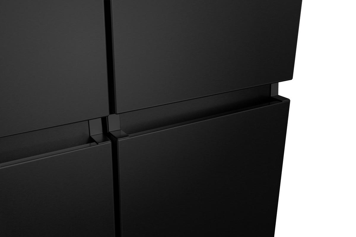 MULTI-DOOR 91,2/178,5/72,5 cm RQ758N4SAFE  - Schwarz, MODERN, Metall (91,2/178,5/72,5cm) - Hisense