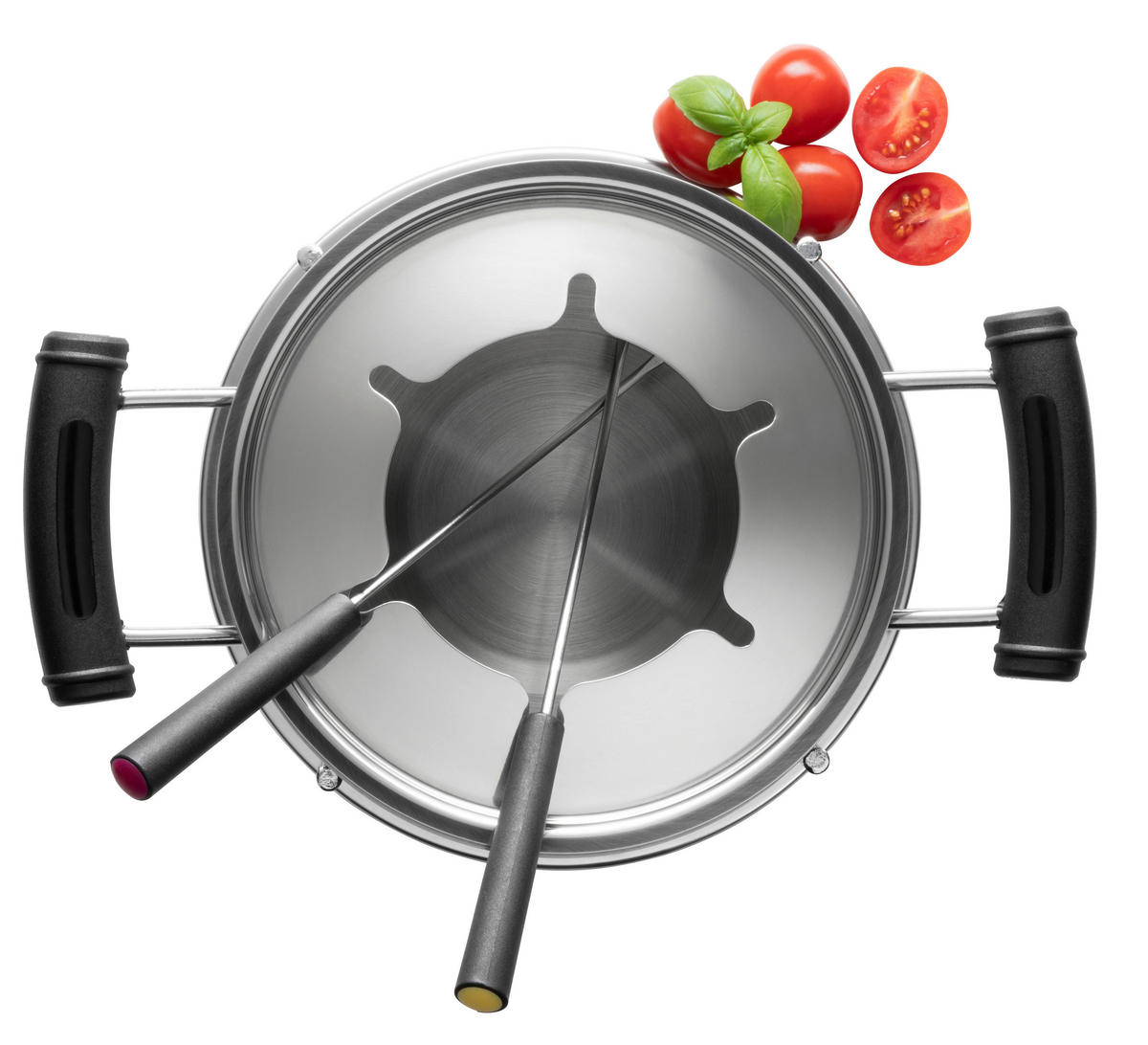 FONDUESET  - Silberfarben, Trend, Metall - Mäser