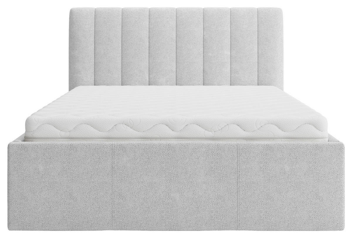STOPPAD SÄNG 180/200 cm  i ljusgrå  - ljusgrå, Trend, trä/textil (180/200cm) - Best Price