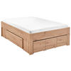 STAURAUMBETT 140/200 cm  in Eiche Artisan  - Eiche Artisan, KONVENTIONELL, Holzwerkstoff (140/200cm) - Boxxx