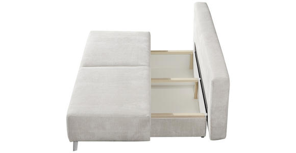 SCHLAFSOFA Cord Beige - Beige, MODERN, Textil/Metall (193/85/88cm) - Novel