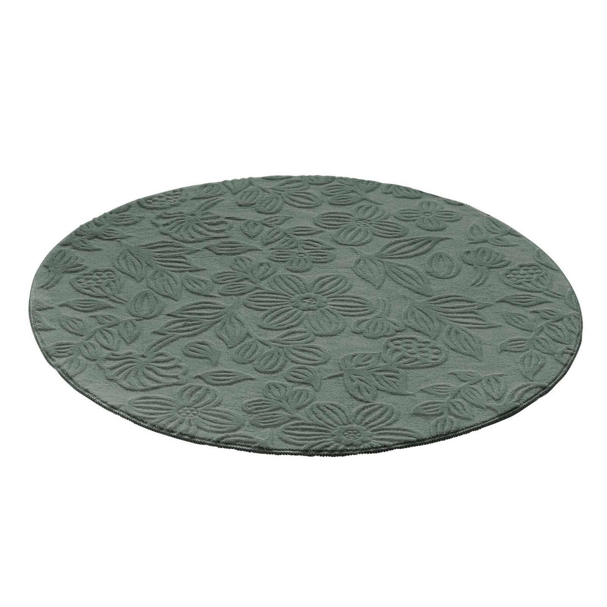 WEBTEPPICH 120 cm Stilo Hellgrün rund  - Hellgrün, Basics, Textil (120cm) - Novel