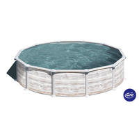 POOL-SET 2024 550/132 cm  - Weiß, KONVENTIONELL, Metall (550/132cm) - Gre