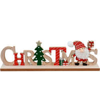 DEKOSCHRIFTZUG - Multicolor, LIFESTYLE, Holzwerkstoff (29/9,5/5cm) - X-Mas