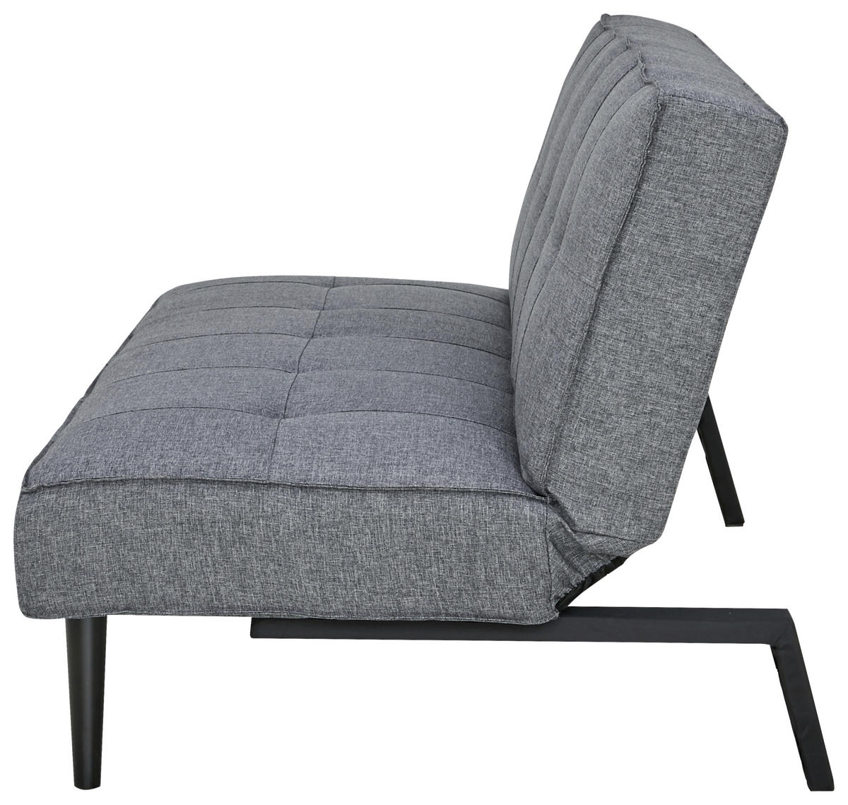 KANAPÉÁGY sötétszürke  - fekete/sötétszürke, Design, textil (180/77/93cm) - Carryhome