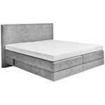 BOXSPRINGBETT 160/200 cm  in Grau  - Grau, KONVENTIONELL, Holz/Textil (160/200cm) - Dieter Knoll