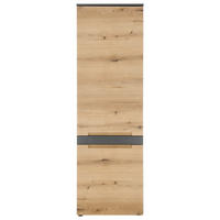 Garderobenschrank Petra Taylor  in 60/192/38 cm  - Eichefarben/Anthrazit, Design, Holzwerkstoff/Kunststoff (60/192/38cm) - Livetastic