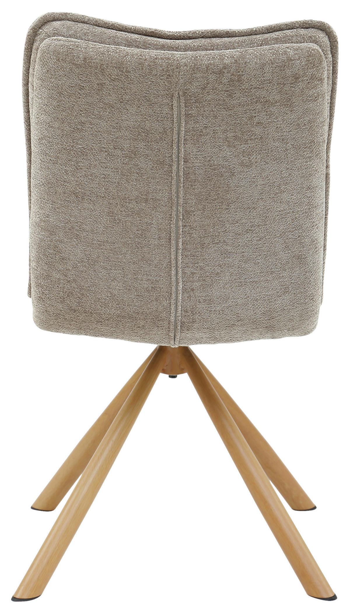 STUHL - Eichefarben/Cappuccino, Design, Textil/Metall (52/89/65cm) - Carryhome