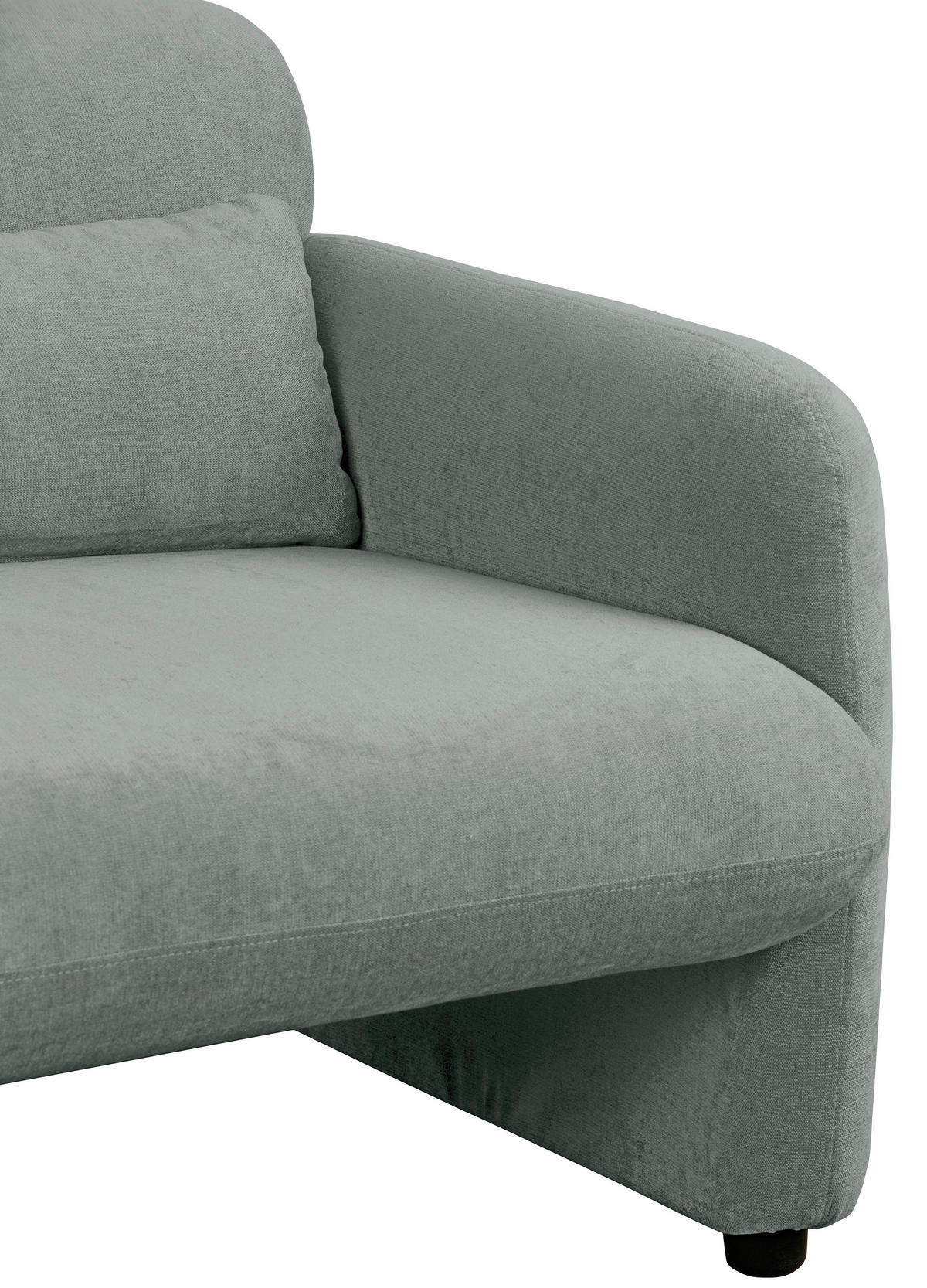 SESSEL in Samt Grau  - Schwarz/Grau, Design, Kunststoff/Textil (83/83/76cm) - MID.YOU