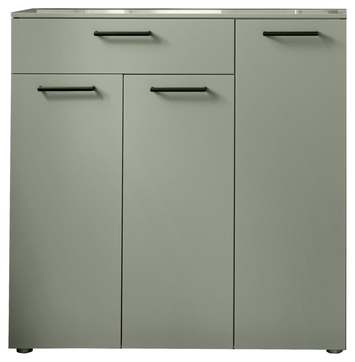 SCHUHSCHRANK  in 102/100/29 cm  - Pastellgrün/Silberfarben, Design, Holzwerkstoff/Kunststoff (102/100/29cm) - Moderano