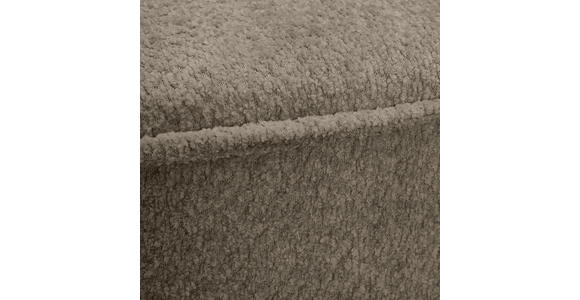 ECKSOFA Taupe Chenille  - Taupe/Schwarz, KONVENTIONELL, Kunststoff/Textil (233/193cm) - Carryhome