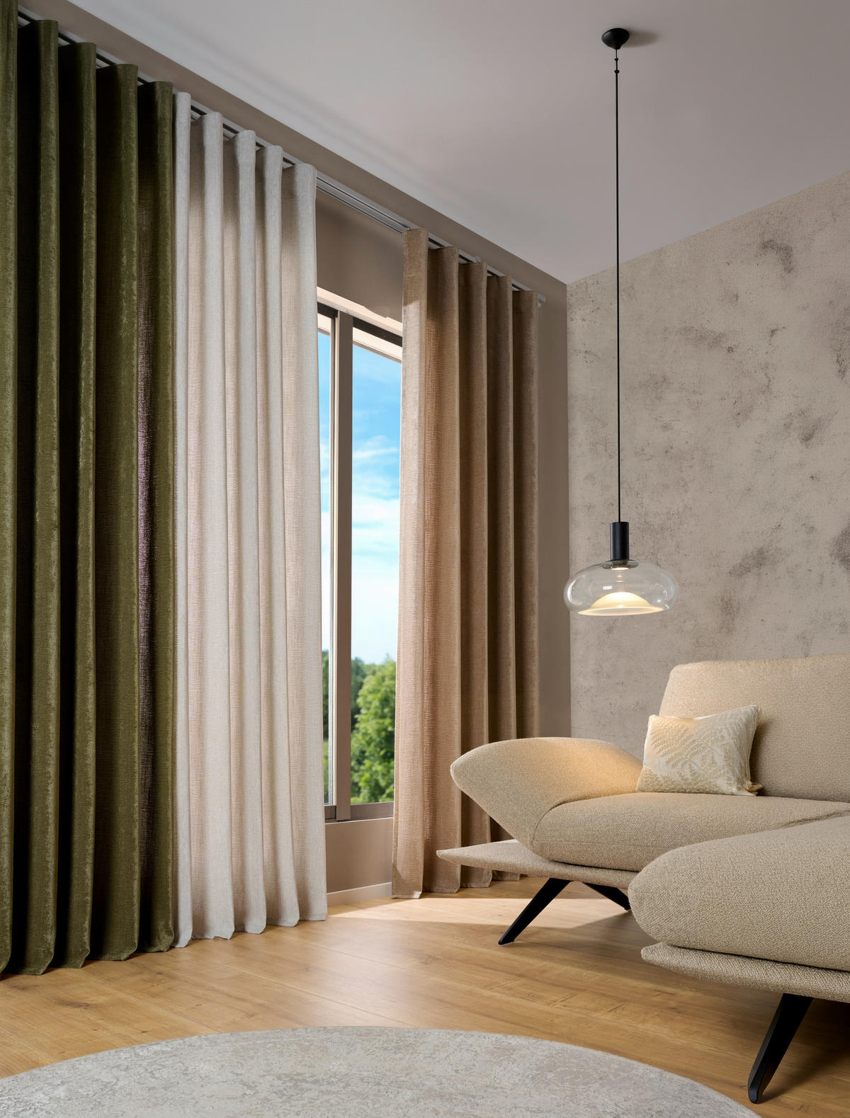 GARDINLÄNGD ej transparent  - ljusgrå, Basics, textil (140/260cm) - Dieter Knoll