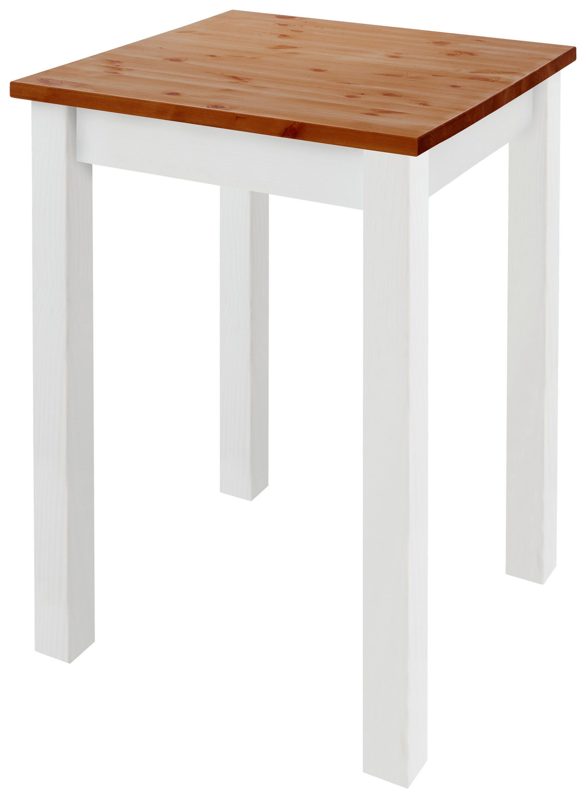 BARTISCH  - Bernsteinfarben/Weiß, ROMANTIK / LANDHAUS, Holz (78/78/103cm) - Boxxx