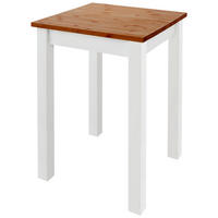 BARTISCH  - Bernsteinfarben/Weiß, ROMANTIK / LANDHAUS, Holz (78/78/103cm) - Boxxx