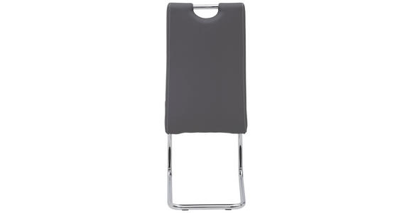 SCHWINGSTUHL in Lederlook - Chromfarben/Weiß, Design, Textil/Metall (43/98/59cm) - Carryhome