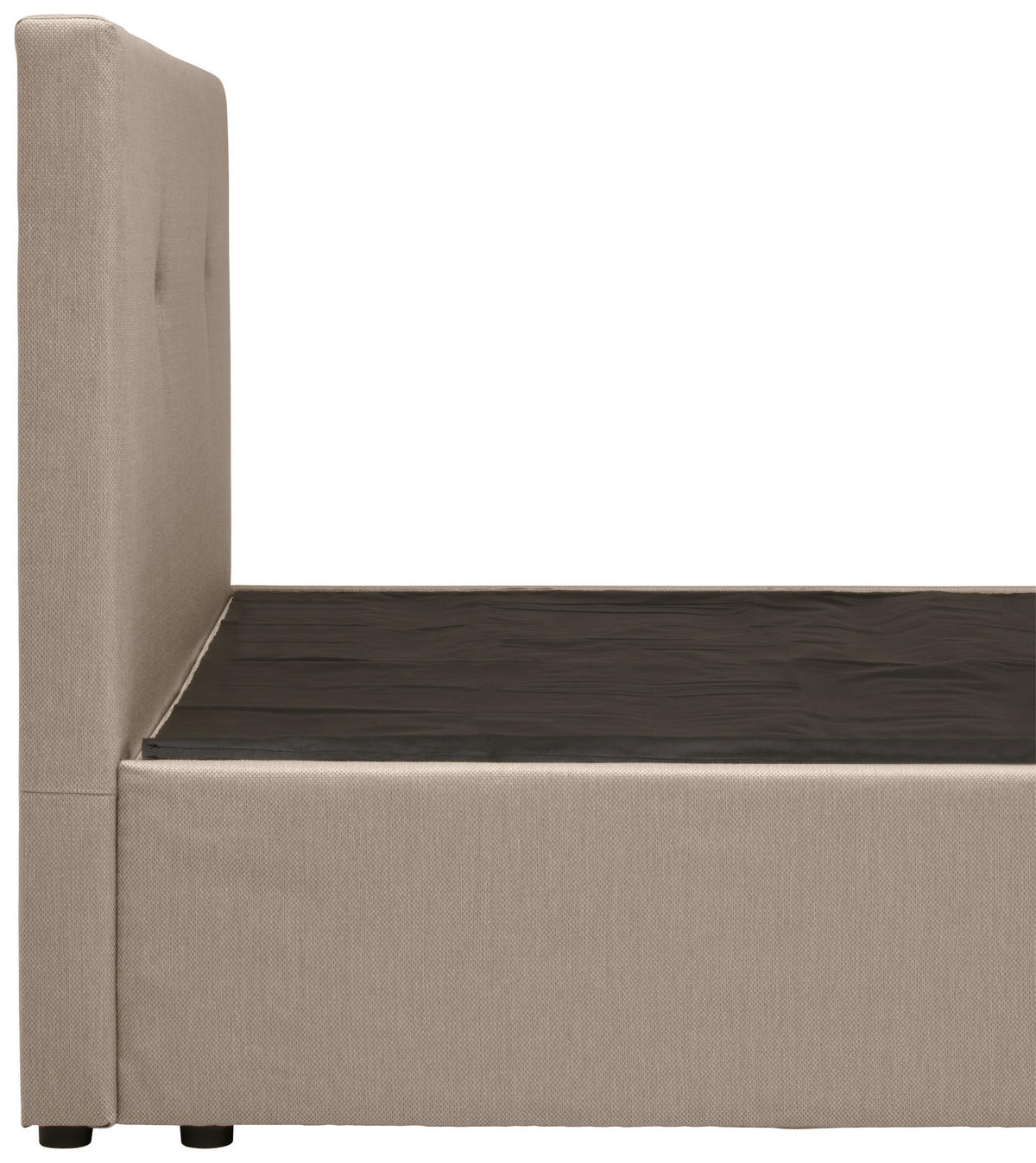 BOXBETT 120/200 cm  in Sandfarben  - Sandfarben/Schwarz, KONVENTIONELL, Holz/Kunststoff (120/200cm) - P & B