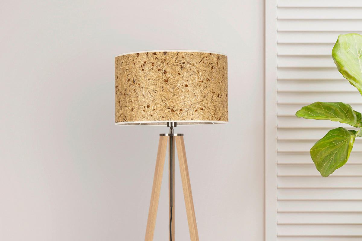 STEHLEUCHTE  50/150/50 cm   - Eiche Bianco/Eichefarben, Basics, Naturmaterialien/Holz (50/150/50cm)