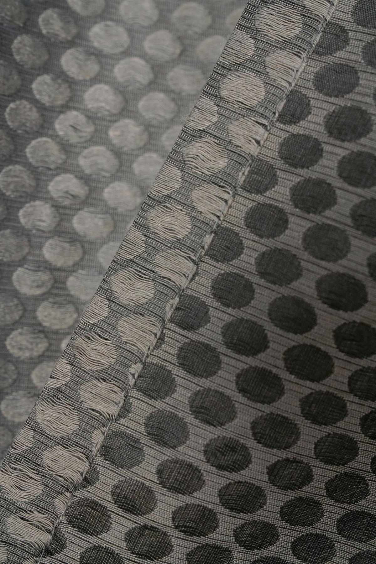 ÖSENSCHAL transparent 135/245 cm   - Grau, Basics, Textil (135/245cm)