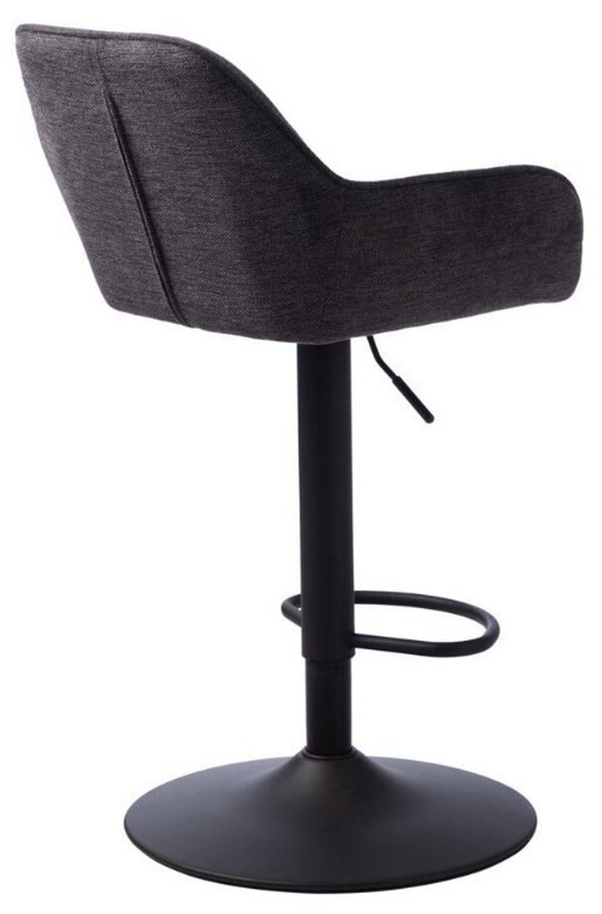 BARPALL i svart, mörkgrå  - mörkgrå/svart, Design, metall/textil (50,5/88-103/52cm) - Linea Natura