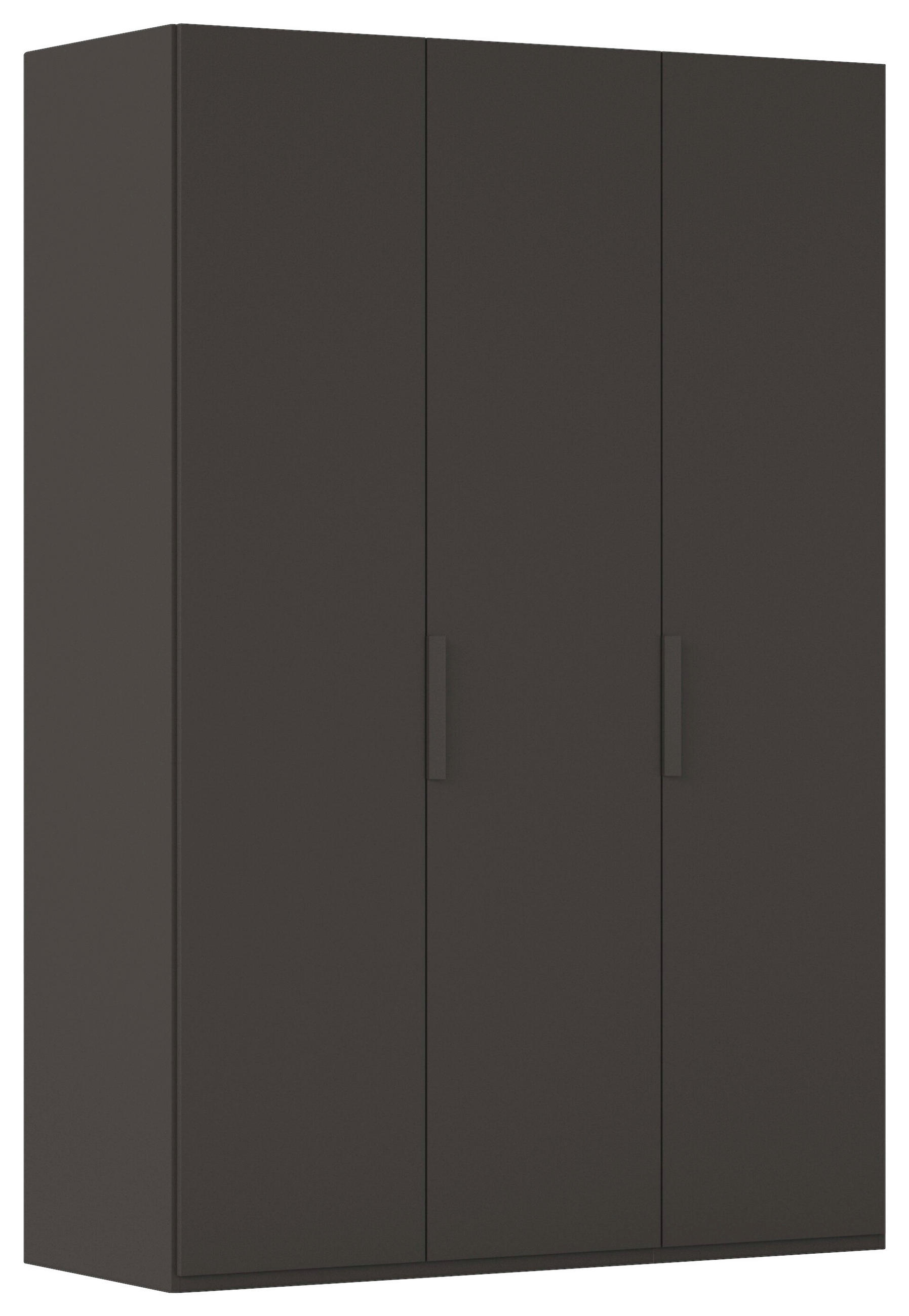 DREHTÜRENSCHRANK 151/235/61 cm,  in Graphitfarben, 3-türig  - Graphitfarben, Basics, Holzwerkstoff/Metall (151/235/61cm) - Novel