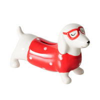 SPARDOSE - Rot/Weiß, Basics, Keramik (17/6/10,5cm) - Boltze Home