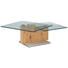 COUCHTISCH in Holz, Glas 110-160/65/41 cm - Eichefarben, Design, Glas/Holz (110-160/65/41cm) - Novel COUCHTISCH in Holz, Glas 110-160/65/41 cm - Eichefarben, Design, Glas/Holz (110-160/65/41cm) - Novel