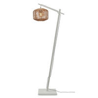 STOJACÍ LAMPA, 30/55/150 cm - bílá/přírodní barvy, Trend (30/55/150cm) - Good & Mojo