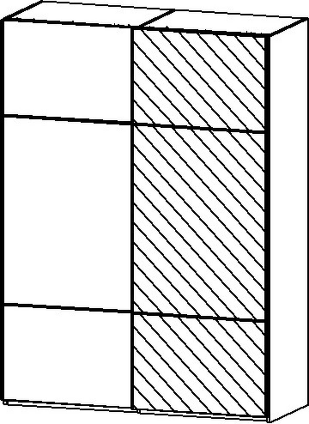 SCHWEBETÜRENSCHRANK in Grau  - Chromfarben/Beige, Konventionell, Glas/Holzwerkstoff (162/223/68cm) - Novel