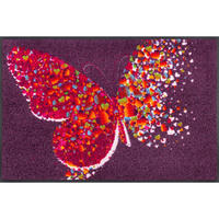 DVEŘNÍ ROHOŽKA, 50/75 cm - fialová, Konvenční, textil/plast (50/75cm) - Esposa