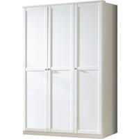 DREHTÜRENSCHRANK in Weiss  - Weiss/Zinkfarben, Lifestyle, Holzwerkstoff/Metall (135/199/58cm) - MID.YOU