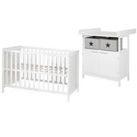 BABYZIMMERSET 2-tlg. roba Hamburg  - Weiß, Basics, Holzwerkstoff - Roba