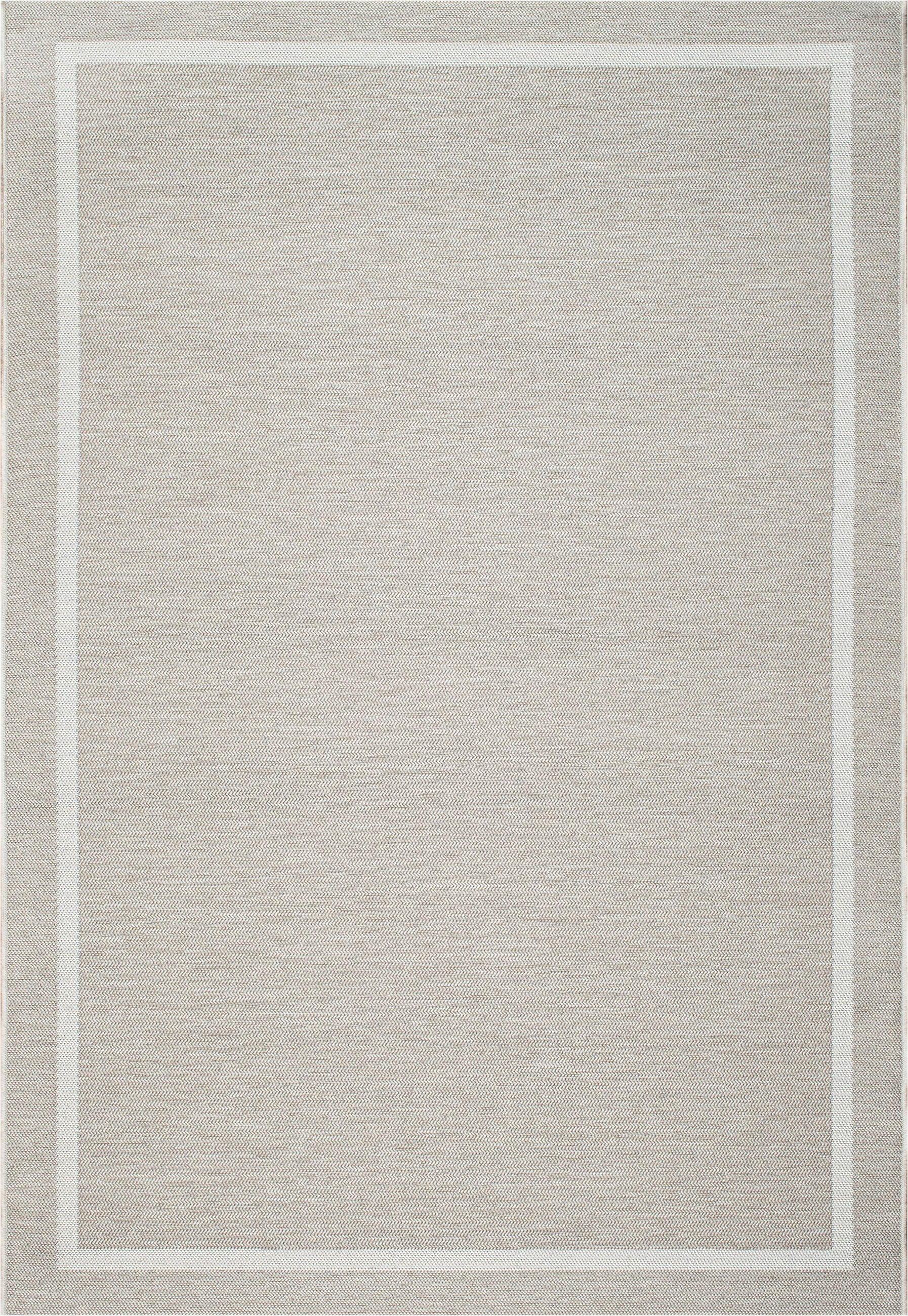 Novel Outdoorteppich Amalfi Hellgrau, Sand, Beige 140x200 cm