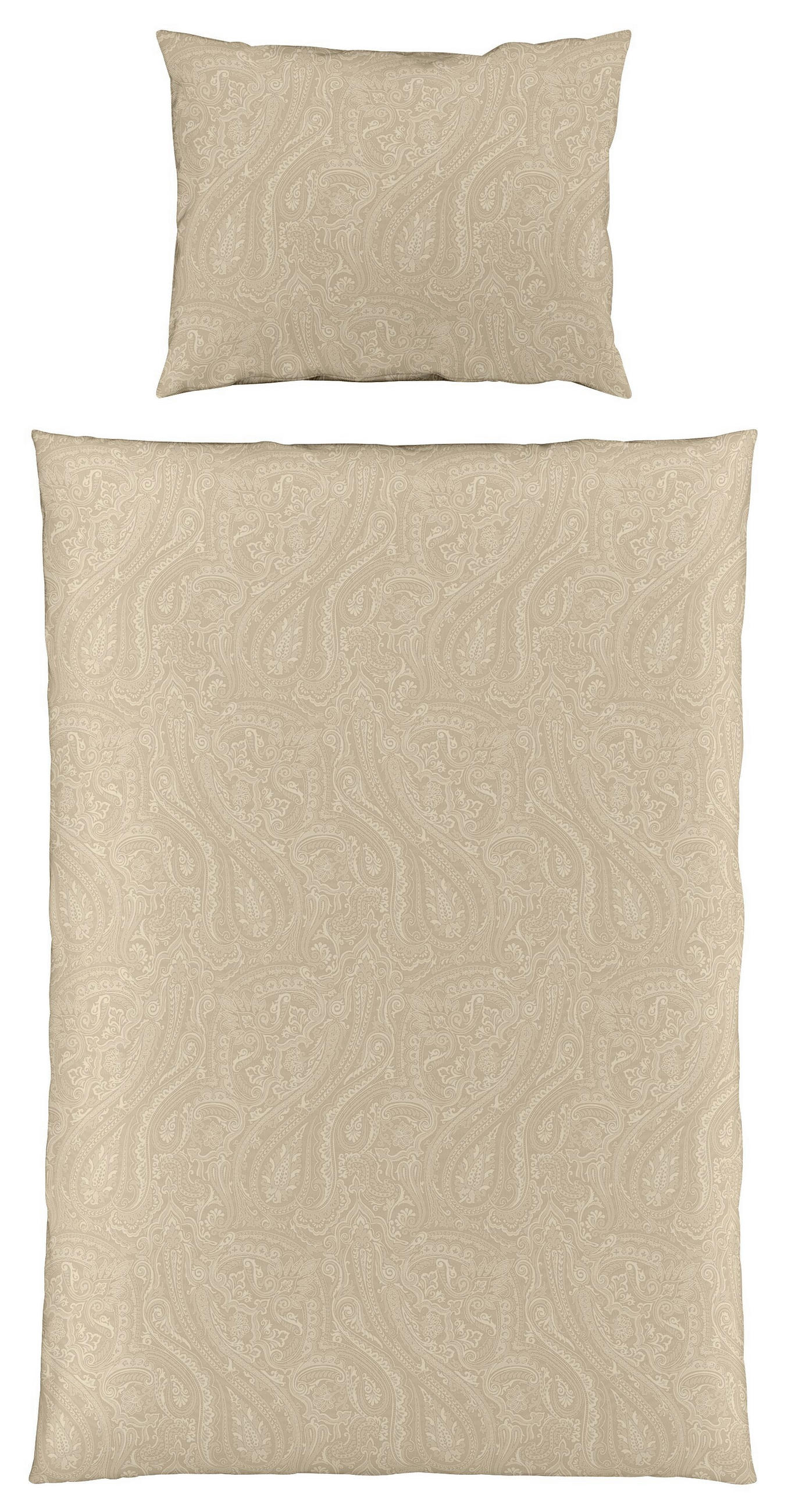 POSTELJNINA LECH 140/200 cm flanela bež  - bež, Konvencionalno, tekstil (140/200cm) - Fleuresse